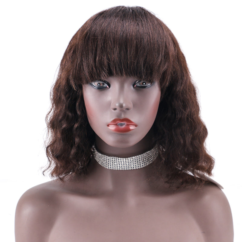 Full wig 100%Human Hair Full Machine Made Wig item#2202