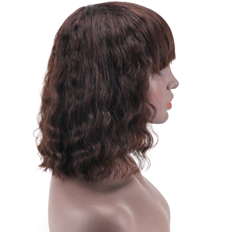Full wig 100%Human Hair Full Machine Made Wig item#2202