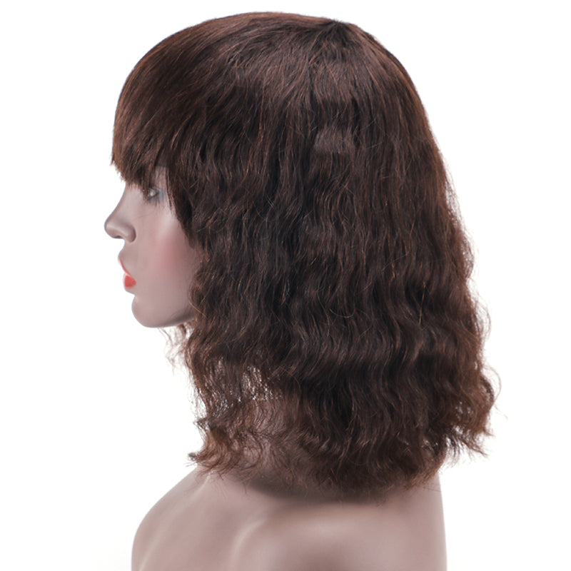 Full wig 100%Human Hair Full Machine Made Wig item#2202