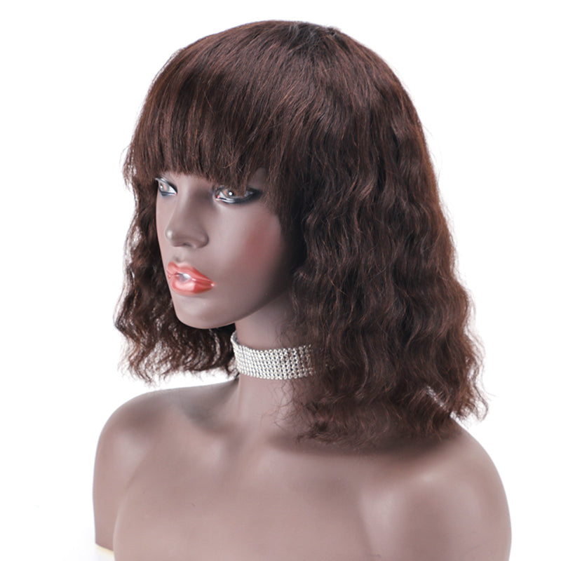 Full wig 100%Human Hair Full Machine Made Wig item#2202