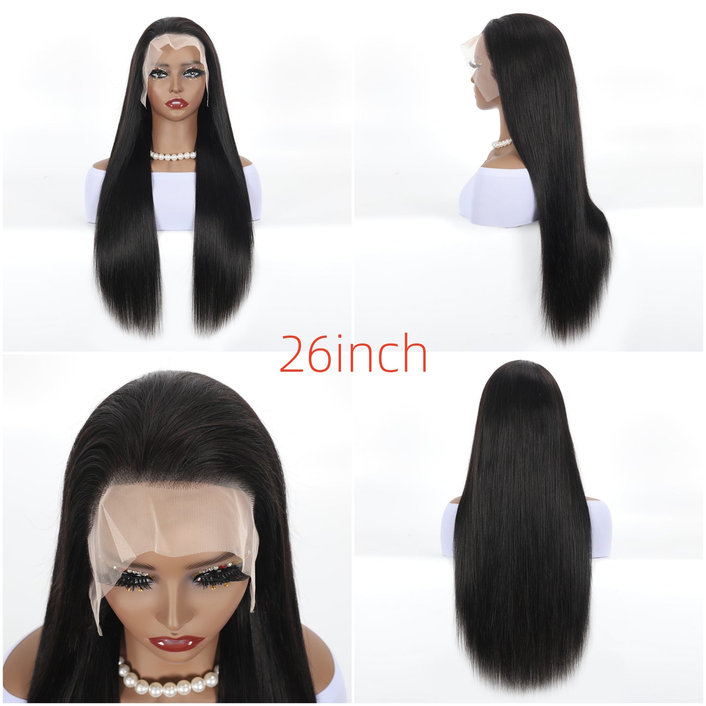 PERSONALIZED CUSTOMIZATION Lace Frontal Wig Hand Tied 13*4 100%Virgin Remy Human Hair Bundle Wig