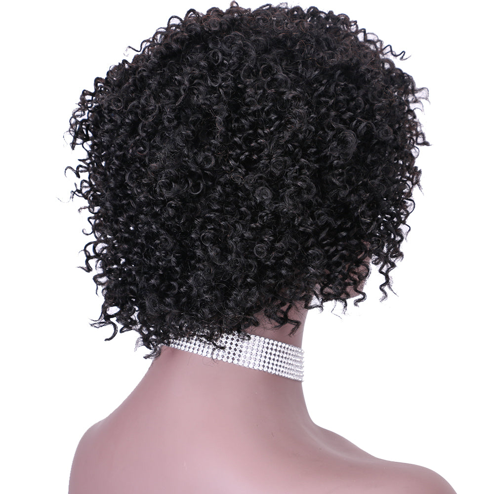 Full wig 100%Human Hair Layered Wigs Full Machine Made Wig item#9037