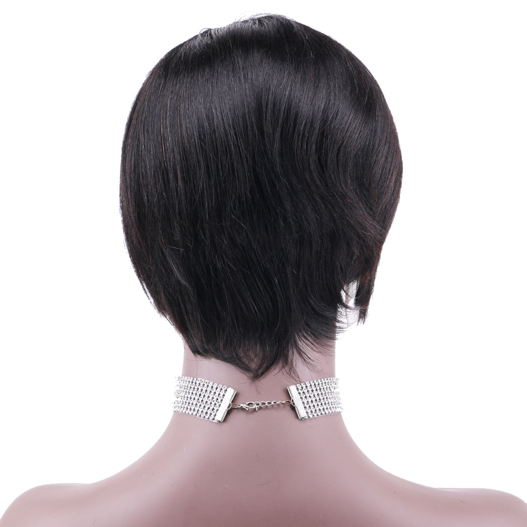 Lace Frontal Wig 13*1 T Part 100%Human Hair Left parting item#9164